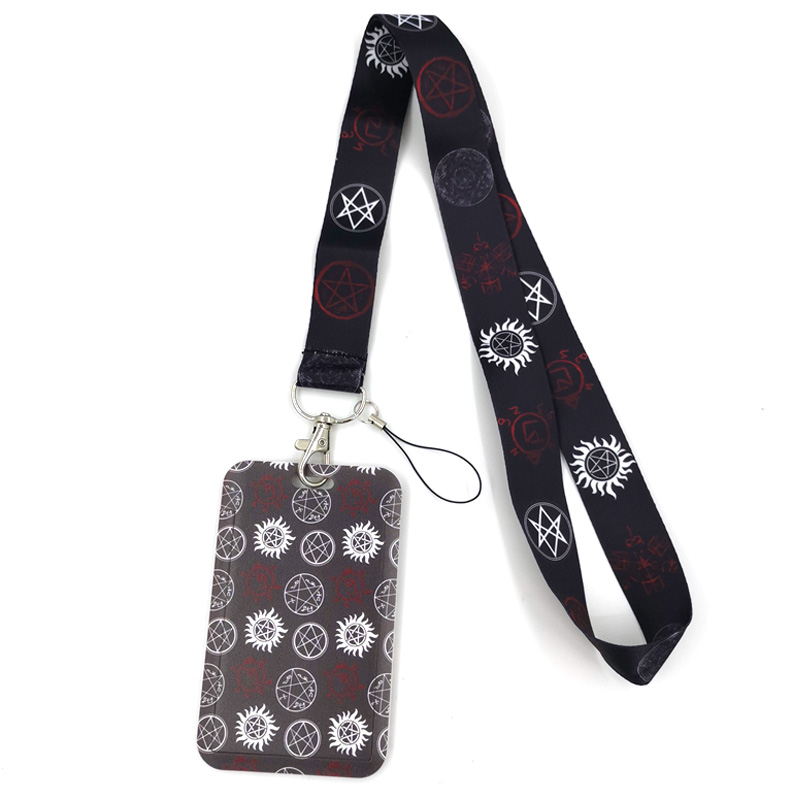 Neck Hanging Phone Holder - Креативный ремешок для карт «Сверхъестественное» SPN,