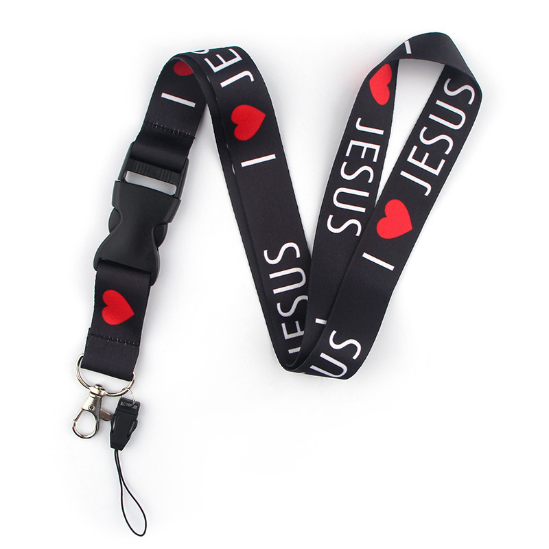 Neck Hanging Phone Holder - Я люблю Иисуса безопасный подвесной шейный