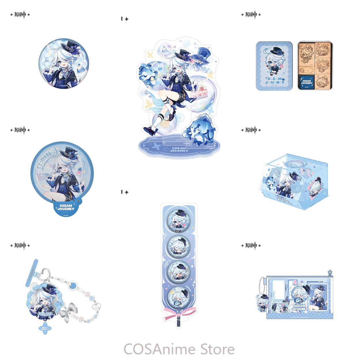 Phone Accessories In China - Официальный набор Genshin Impact: значок Фурины,