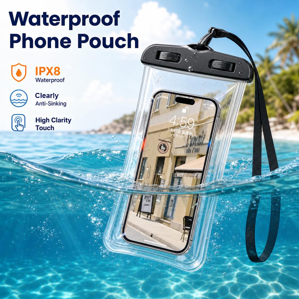 Neck Hanging Phone Holder - Прозрачный водонепроницаемый чехол для телефона с