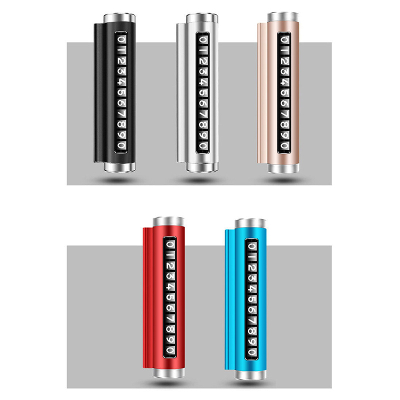 Phone Accessories For Car - Металлическая автомобильная временная парковочная карта, вращающийся