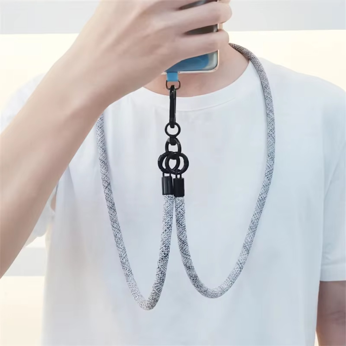 Универсальный смелый длинный с – обзор и цена Neck Hanging Phone Holder